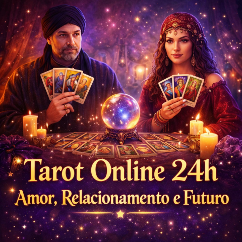 🔮 Tarot Online 24h: Amor, Relacionamento e Futuro